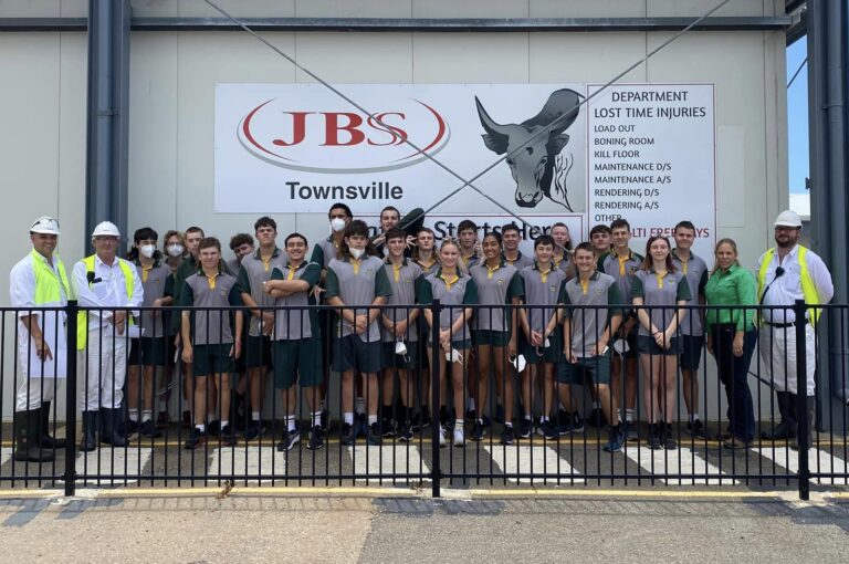Home Hill State High School students at JBS Townsville