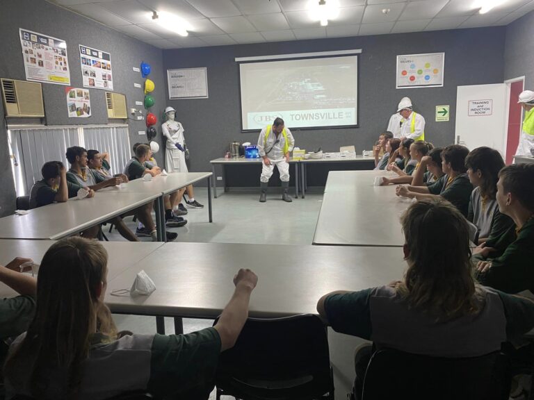 Home Hill State High School students at JBS Townsville