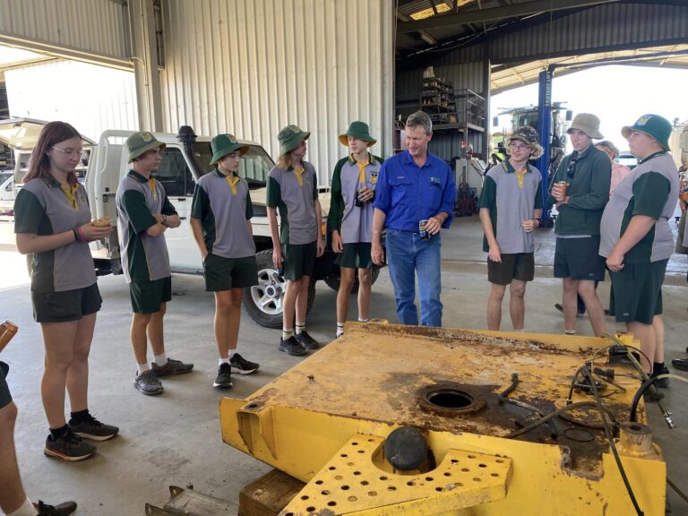 Home Hill State High School students at Rocks Farming Company