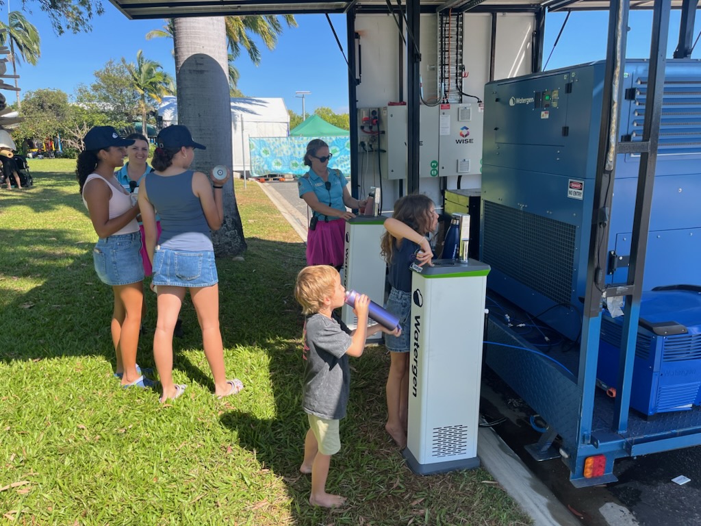 A water generator at the Cooktown Discovery Festival