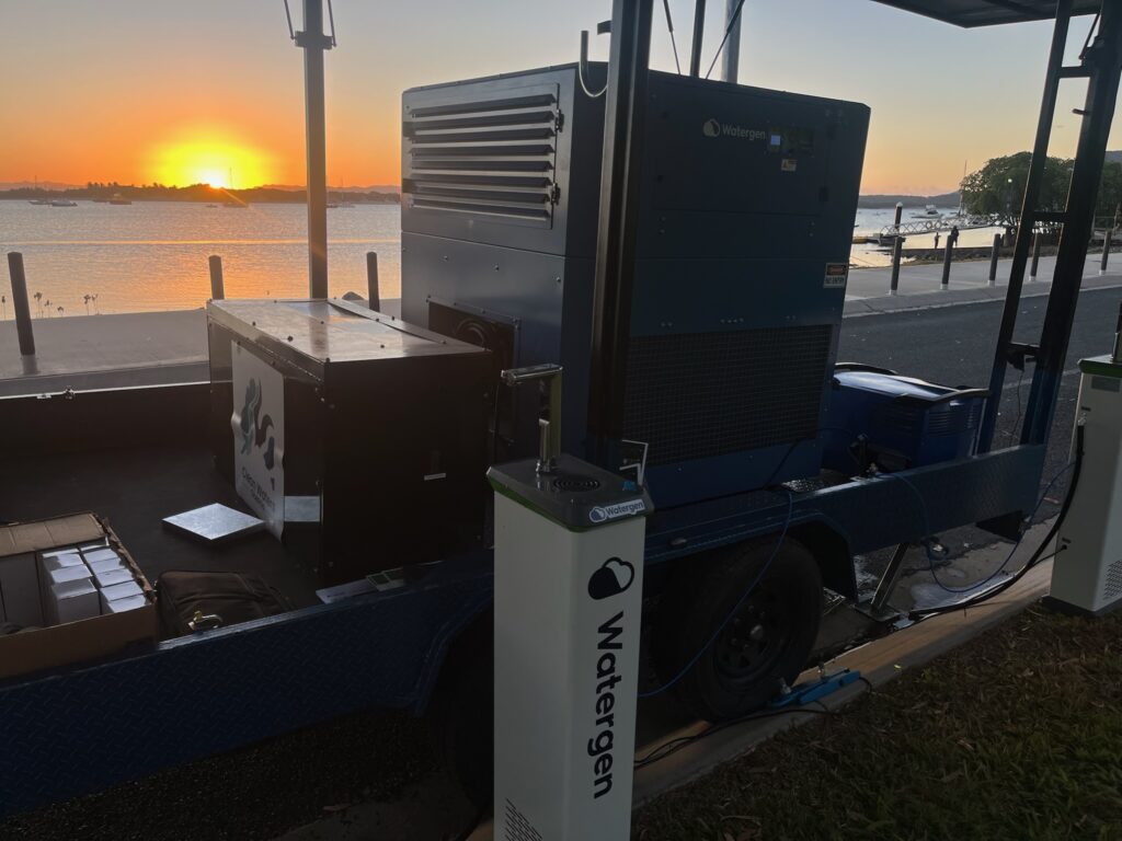 A water generator at the Cooktown Discovery Festival
