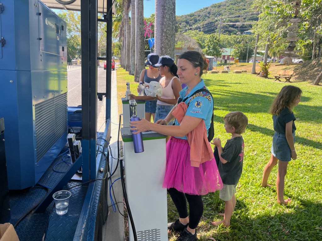 A water generator at the Cooktown Discovery Festival