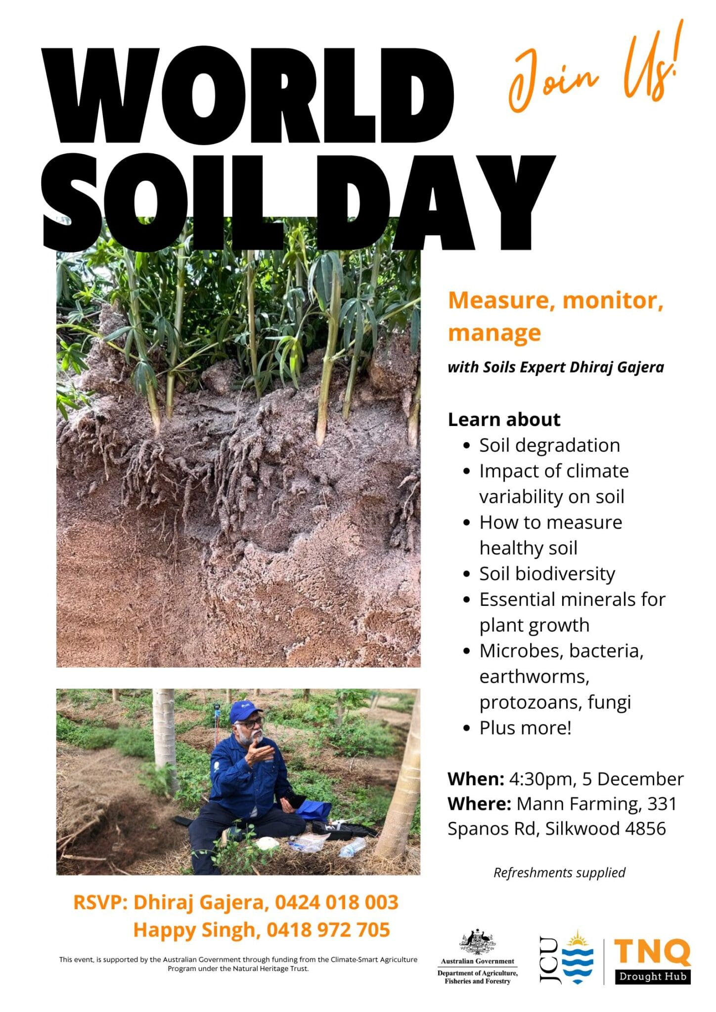World Soil Day - measure, monitor and manage - Tropical North ...